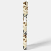 ヴィンテージ秋オークリーフ | 青エレガントと金ゴールド Case-Mate iPhoneケース (裏面 / 右)