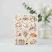 ヴィンテージ秋オータムエッセンシャルコージーライブラリー ポストカード (スタンド正面)