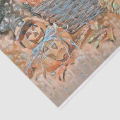 ヴィンテージ秋カボチャ紅葉水彩ティス 薄葉紙 (詳細)