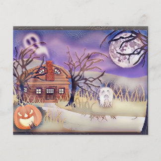 ヴィンテージ秋カボチャ紅葉水彩