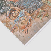 ヴィンテージ秋カボチャ紅葉水彩 薄葉紙 (詳細)