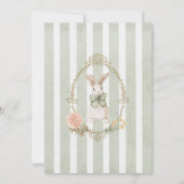 ヴィンテージ秋フローラベビーシャワー 招待状 (裏面)