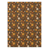ヴィンテージ秋フローラルパターン – 秋の花 テーブルクロス (正面)
