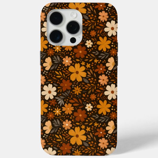 ヴィンテージ秋フローラルパターン – 秋の花 Case-Mate iPhoneケース (裏面)