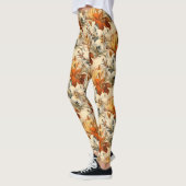 ヴィンテージ秋フローラ レギンス (左)