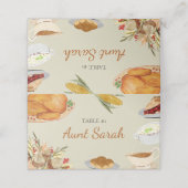 ヴィンテージ秋感謝祭ディナーテーブルプレイスカード プレイスカード (外部開封)