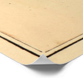 ヴィンテージ秋教会VAマップ(1879) ポスター (角)