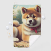 ヴィンテージ秋田油彩画 ゴルフタオル (インサイチュ)