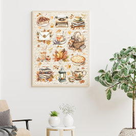 ヴィンテージ秋秋お気に入りのアンティーク美学 ポスター