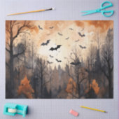 ヴィンテージ秋秋のこうもりの切り離 薄葉紙 (クラフト)