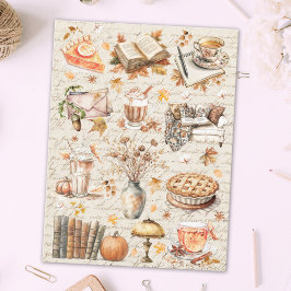 ヴィンテージ秋秋エッセンシャルブックフード美学 ポストカード