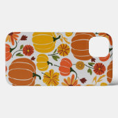 ヴィンテージ秋秋パンプキンハロウィーンフラワーズ秋 Case-Mate iPhoneケース (裏面 (横))