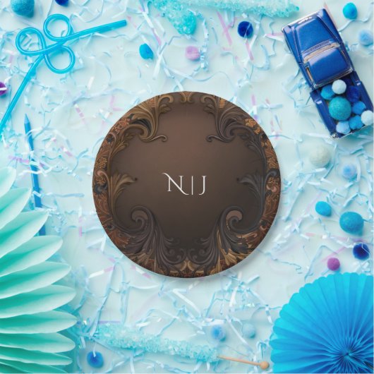 ヴィンテージ秋秋金ゴールド葉施設結婚品 ペーパープレート (パーティー)