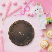 ヴィンテージ秋秋金ゴールド葉施設結婚品 ペーパープレート (パーティー)