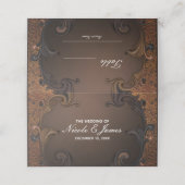 ヴィンテージ秋秋金ゴールド飾り葉付け表 プレイスカード (外部開封)