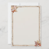 ヴィンテージ秋紅葉バースデーパーティー カード (裏面)