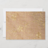 ヴィンテージ秋美しいレイシーバルミツワー招待状 招待状 (裏面)