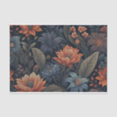 ヴィンテージ秋色の花の切り離し 薄葉紙 (正面)