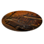 ヴィンテージ秋/秋の書店&カー カッティングボード (角)