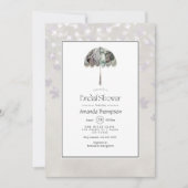 ヴィンテージ秋 – 秋ホワイトブライダルシャワーインビタティ 招待状 (正面)