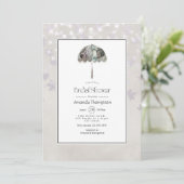 ヴィンテージ秋 – 秋ホワイトブライダルシャワーインビタティ 招待状 (スタンド正面)