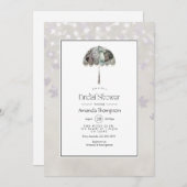 ヴィンテージ秋 – 秋ホワイトブライダルシャワーインビタティ 招待状 (正面/裏面)