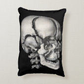 ヴィンテージ科学人間解剖学アンティークスカル アクセントクッション (裏面(縦))
