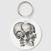 ヴィンテージ科学人間解剖学アンティークスカル キーホルダー (裏面)