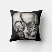 ヴィンテージ科学人間解剖学アンティークスカル クッション (裏面)