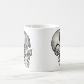 ヴィンテージ科学人間解剖学アンティークスカル コーヒーマグカップ (中央)