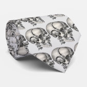ヴィンテージ科学人間解剖学アンティークスカル ネクタイ (ロール)