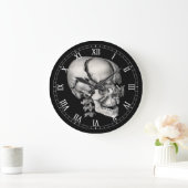 ヴィンテージ科学人間解剖学アンティークスカル ラージ壁時計 (ホーム)