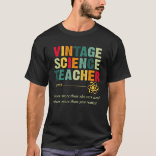 ヴィンテージ科学先生定おもしろい義グラフィックT Tシャツ