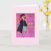 ヴィンテージ科学卒業カード専攻の カード (黄色い花)