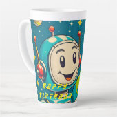 ヴィンテージ科学宇宙好奇心の発見ロボット カフェラテマグ (左アングル)