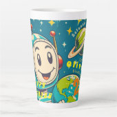 ヴィンテージ科学宇宙好奇心の発見ロボット カフェラテマグ (正面)