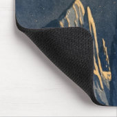 ヴィンテージ科学的なアメリカ山の月の景色 マウスパッド (コーナー)