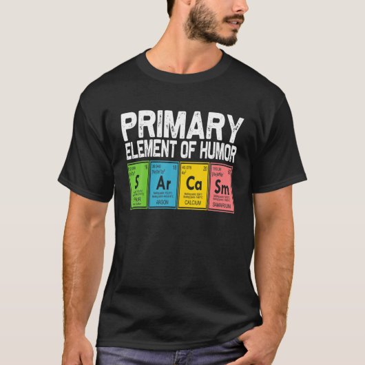 ヴィンテージ科学Iimm S Ar Ca Sm一次要素 Tシャツ (正面)