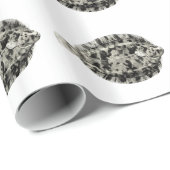 ヴィンテージ科学NZの魚-カレイの一種 ラッピングペーパー (ロールコーナー)