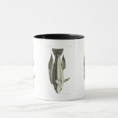 ヴィンテージ科学NZの魚- Greenbone マグカップ (中央)