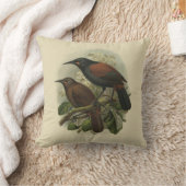 ヴィンテージ科学NZの鳥-鞍形 クッション (ブランケット)