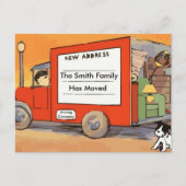 ヴィンテージ移転付き住所はがきの変更 案内ポストカード (正面)