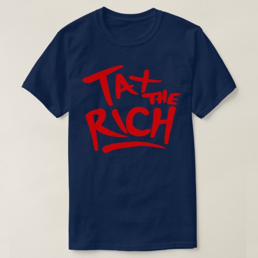 ヴィンテージ税ザ・リッチ Tシャツ (デザイン正面)