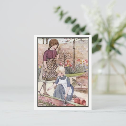 ヴィンテージ種の播種アンヌ・アンダーソン ポストカード (スタンド正面)