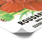 ヴィンテージ種パケットアート、コスモスの庭の花 ポスター (角)