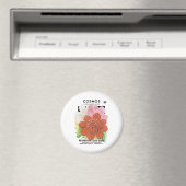 ヴィンテージ種パケットアート、コスモスの庭の花 マグネット (インサイチュ (食洗機))
