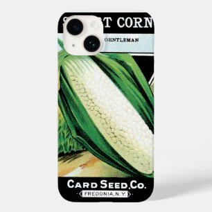 ヴィンテージ種パケットラベルアート、スイートホワイトコーン Case-Mate iPhone 14ケース
