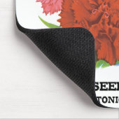 ヴィンテージ種パケットラベルアート、丁子花 マウスパッド (コーナー)