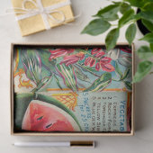 ヴィンテージ種子と果実と花 薄葉紙 (ギフト)