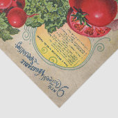 ヴィンテージ種子カタログ野菜の特産品 薄葉紙 (詳細)